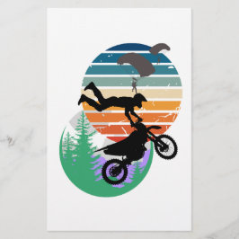 Motorrad, Fallschirme und im Freien Briefpapier