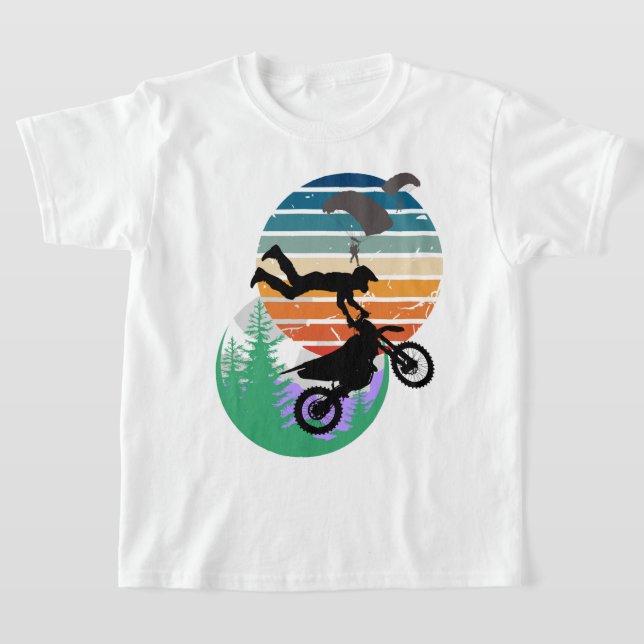 Motorrad, Fallschirme und im Freien T-Shirt (Ablage )