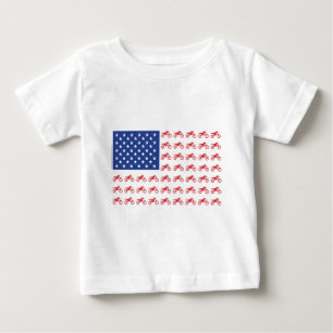 Motorrad-Flagge-Moto-Cross Baby T-shirt