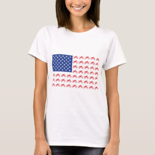 Motorrad-Flagge-Moto-Cross T-Shirt