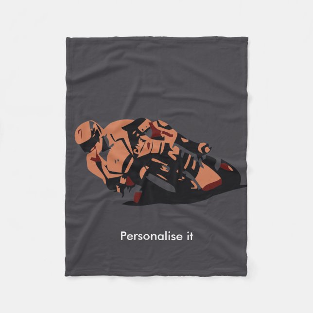 Motorrad Fleecedecke (Vorderseite)