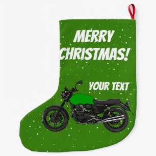 Motorrad - frohe Weihnachten Großer Weihnachtsstrumpf