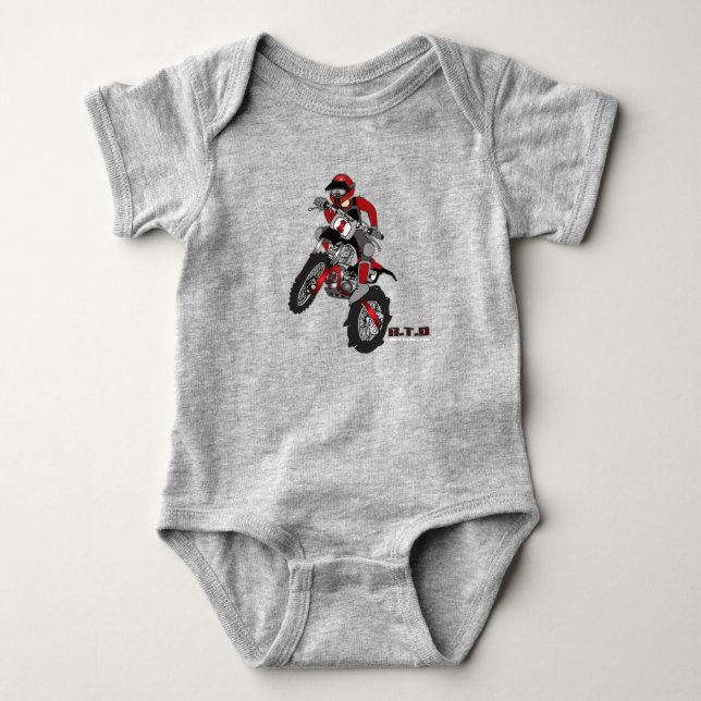 Motorrad für Baby Strampler (Vorderseite)