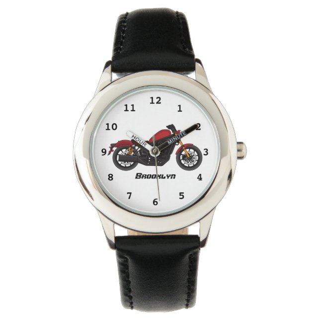 Motorrad für coole Kreuzfahrten Armbanduhr (Vorderseite)