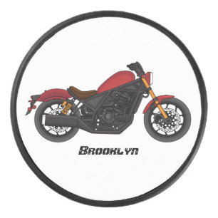 Motorrad für coole Kreuzfahrten Eishockey Puck