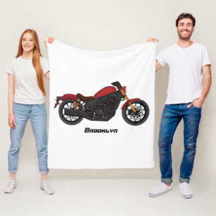 Motorrad für coole Kreuzfahrten Fleecedecke