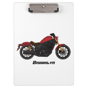 Motorrad für coole Kreuzfahrten Klemmbrett
