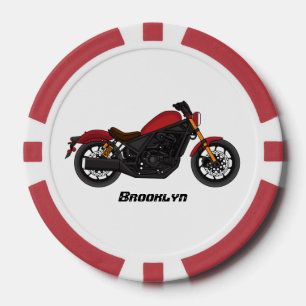 Motorrad für coole Kreuzfahrten Pokerchips