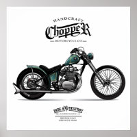 Motorrad für Vintagen Chopper