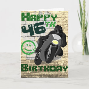 Motorrad 'Geburtstag 46. Immer noch fit Karte