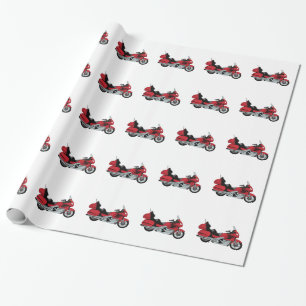 Motorrad Geschenkpapier