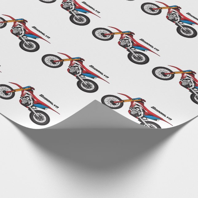 Motorrad Geschenkpapier (Ecke)