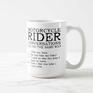 Motorrad-Gespräche Lustiger Becher Tasse