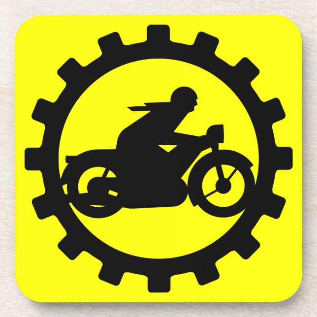 Motorrad Getränkeuntersetzer (Vorderseite)