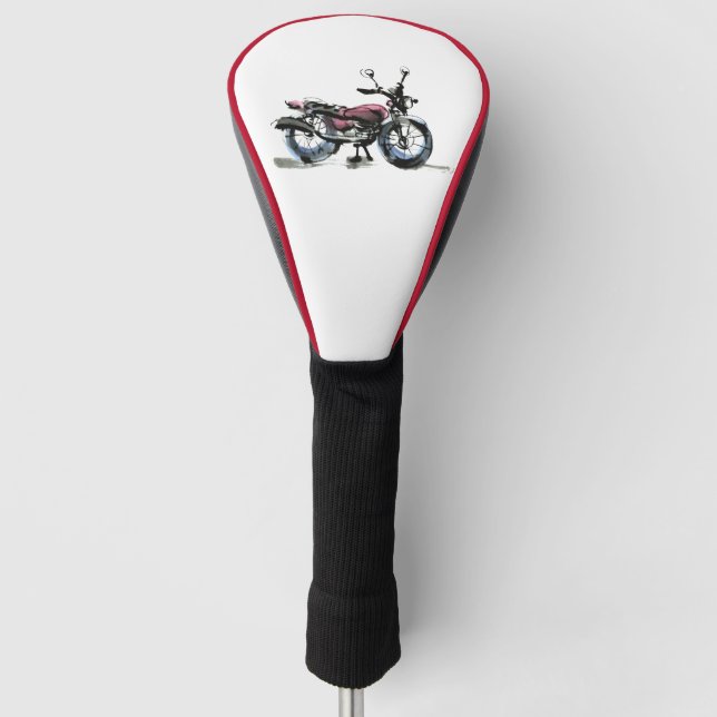 Motorrad Golf Headcover (Vorderseite)