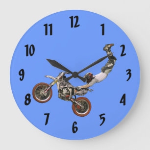 Motorrad Große Wanduhr