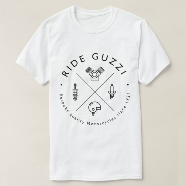 Motorrad Guzzi Mechanic Logo T-Shirt (Design vorne)