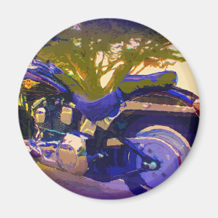 Motorrad Harley-FatBoy-1998 Magnet