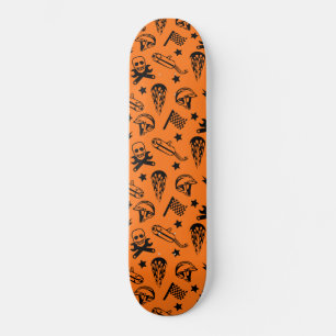 Motorrad-Helm-Racing Motorrad Motorrad-Orange Skateboard