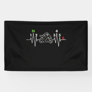 Motorrad-Herzschlag Banner