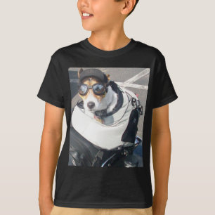 Motorrad Hog Hund Geboren zu fahren Russell Terrie T-Shirt