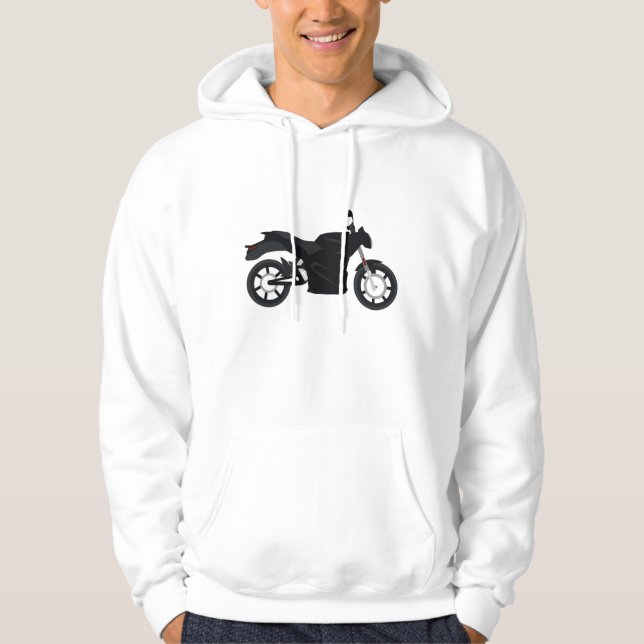 Motorrad Hoodie (Vorderseite)