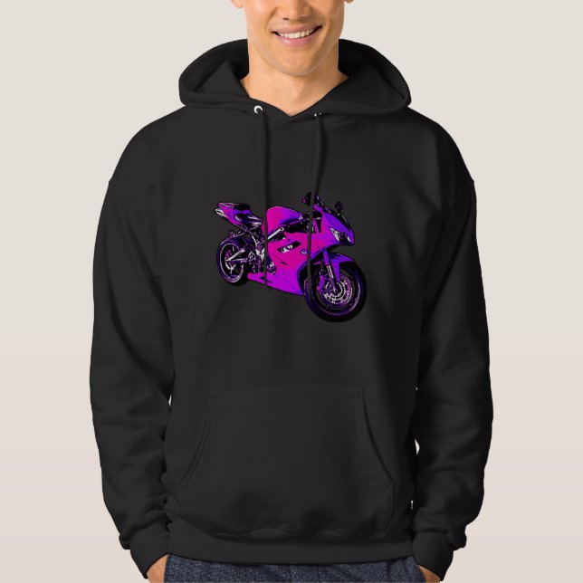 Motorrad Hoodie (Vorderseite)