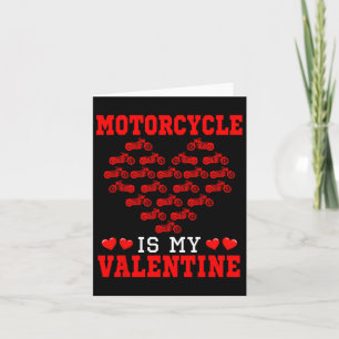 Motorrad ist mein Valentinerteam Niedliche Herzen Karte