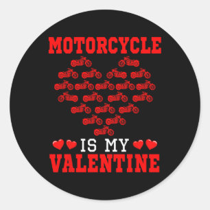 Motorrad Ist Mein Valentinstag-Fahrer Team Süße He Runder Aufkleber