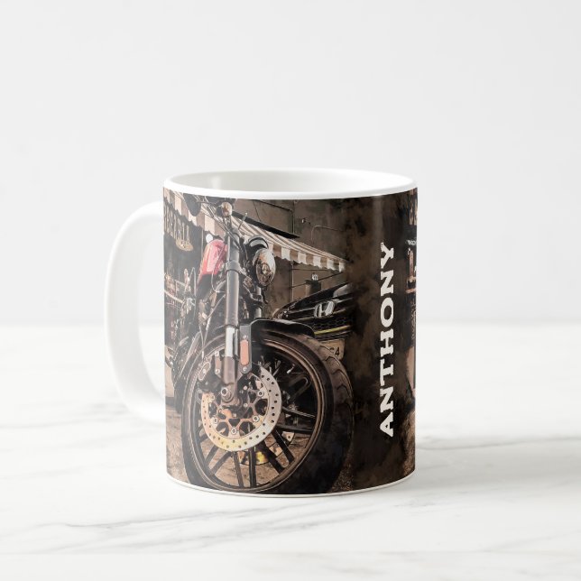 Motorrad Kaffeetasse (Vorderseite Links)