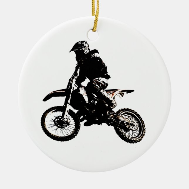 Motorrad Keramik Ornament (Vorne)