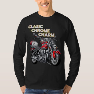 Motorrad-Klassischer Charm-T - Shirt