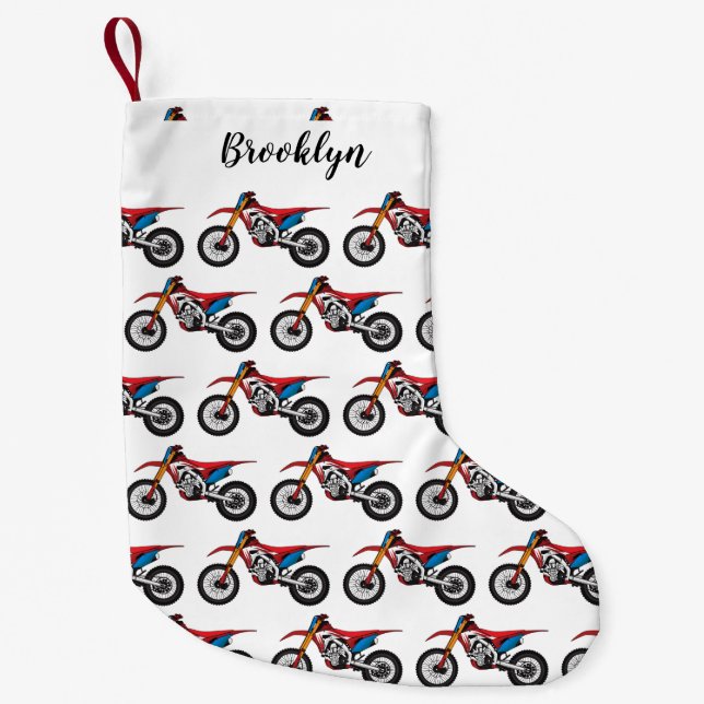Motorrad Kleiner Weihnachtsstrumpf (Vorderseite)