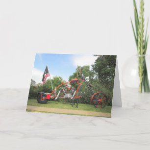 Motorrad-Kunst-Karte Karte