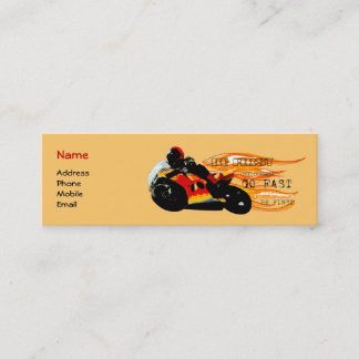 Motorrad-Laufen Mini Visitenkarte
