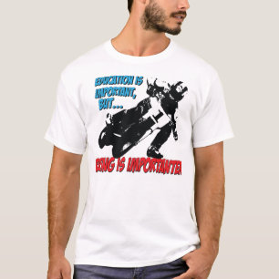 Motorrad-Laufen u. Bildungst-shirt T-Shirt