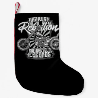 Motorrad-Legenden auf dem Highway Art Geschenk Kleiner Weihnachtsstrumpf