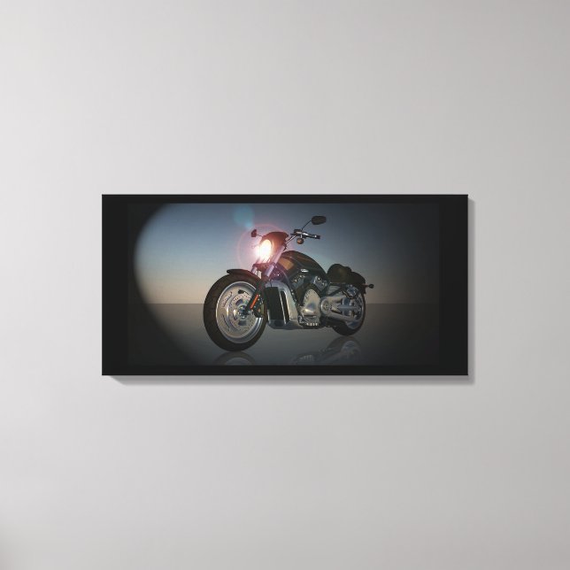 Motorrad Leinwanddruck (Vorderseite)