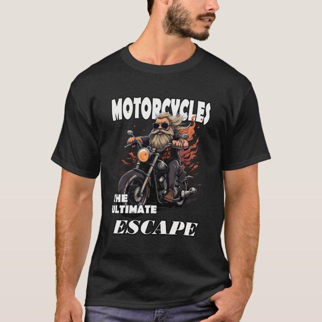 Motorrad-Lover-Motorradfahrer T-Shirt (Vorderseite)