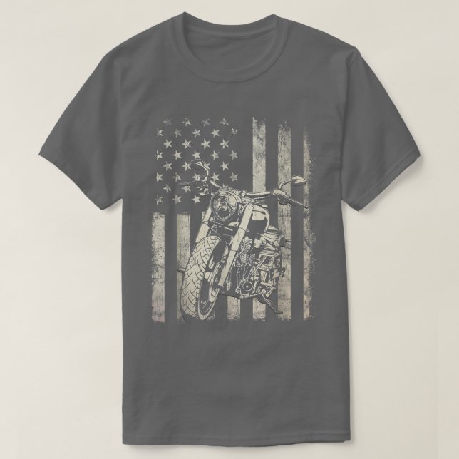 Motorrad Männer 4. Juli Jungs Moto Biker T-Shirt (Design vorne)