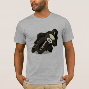 Motorrad mit individualisierbarer Zahlenplatte T-Shirt