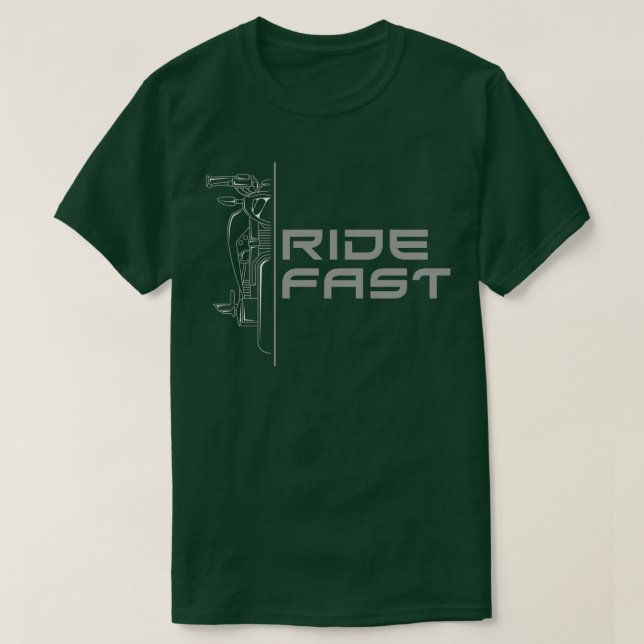 Motorrad mit schnellster Beschleunigung T-Shirt (Design vorne)
