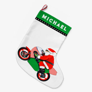 Motorrad-Motocross-Urlaub Geschenk Großer Weihnachtsstrumpf