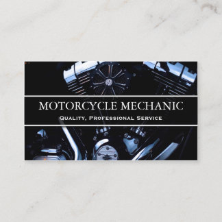 Motorrad-Motor-Foto - Mechanische Visitenkarte