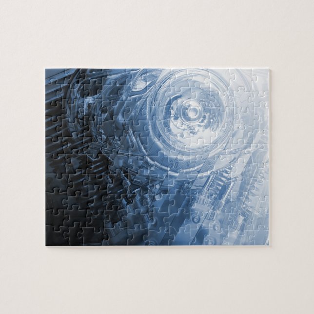 Motorrad-Motor Puzzle (Horizontal)