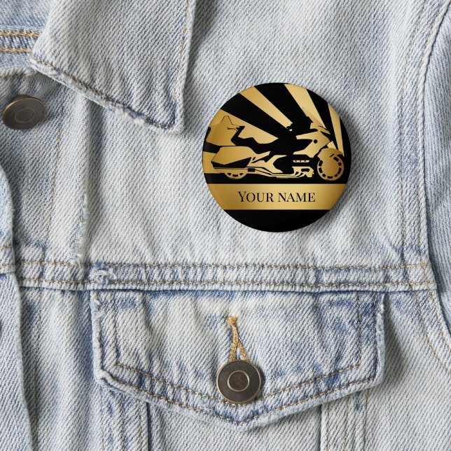 Motorrad-Motorrad-Button Gold Button (Von Creator hochgeladen)