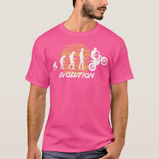Motorrad - Motorrad - Evolution - Geschenk T-Shirt (Vorderseite)