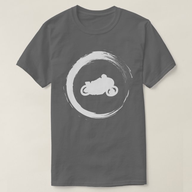 Motorrad-Motorrad-Fahrrad-Rad Straßen kostenlos T-Shirt (Design vorne)