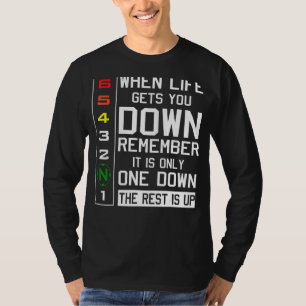 Motorrad-Motorrad-Gewerke, wenn das Leben Sie runt T-Shirt