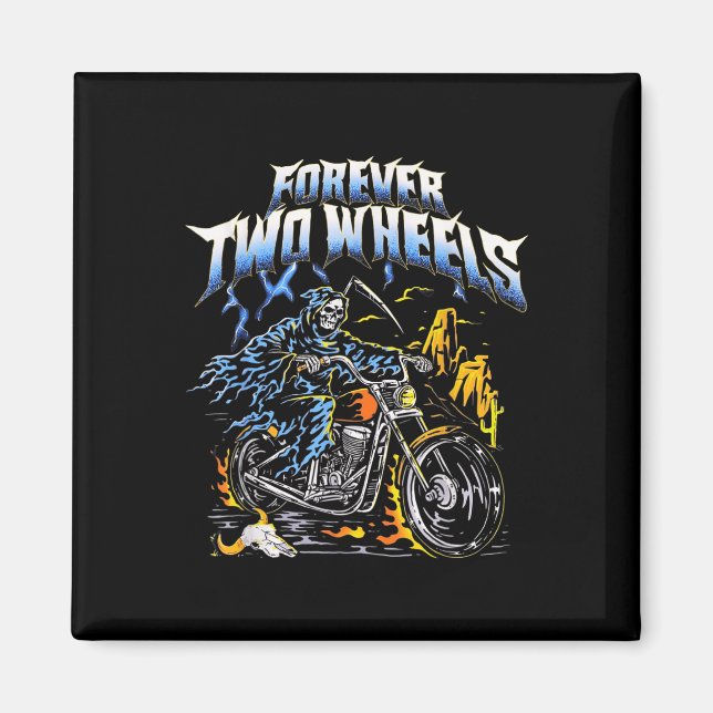 Motorrad Motorrad Motorradfahrer Chopper Tw Magnet (Vorne)